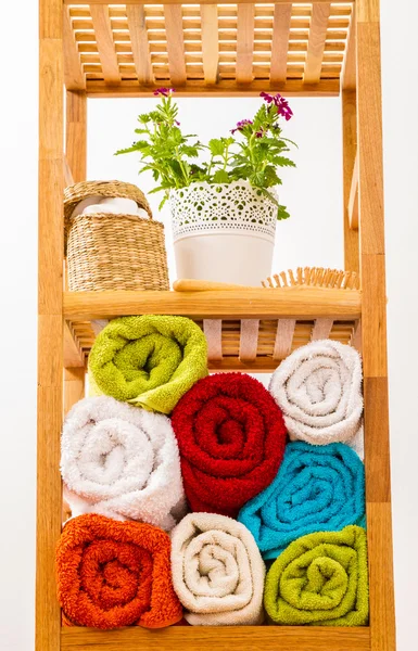 Bathroom shelves — Stock Photo, Image