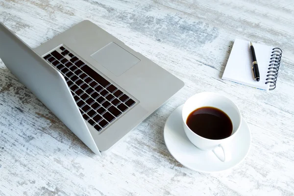 Working in the computer — Stock Photo, Image