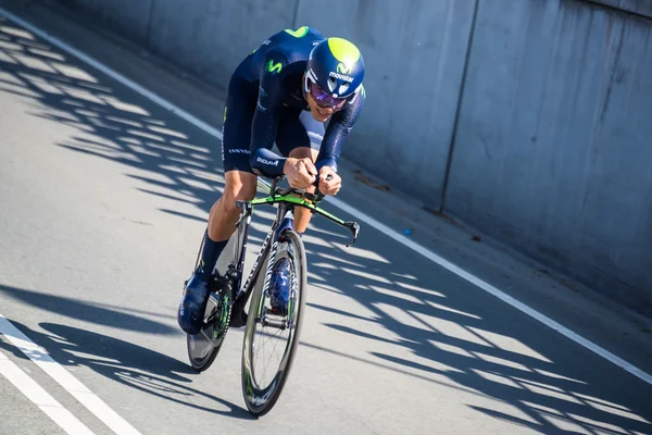 Apeldoorn, Netherlands May 6, 2016; Professional cyclist during the first stage of the Tour of Italy in 2016 — Stock Photo, Image