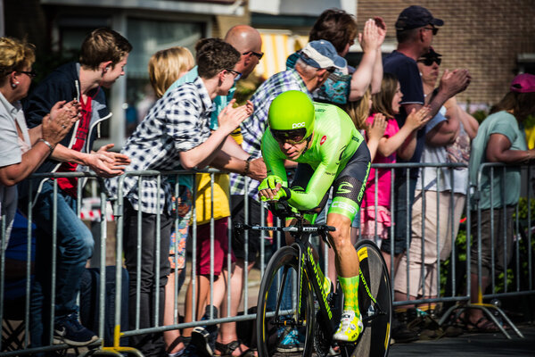 Apeldoorn, Netherlands May 6, 2016; Rigoberto Uran during the first stage of the Tour of Italy in 2016