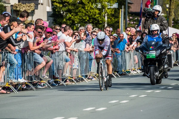 Apeldoorn, Países Bajos 6 de mayo de 2016; ciclista profesional durante la primera etapa del Tour de Italia en 2016 — Foto de Stock