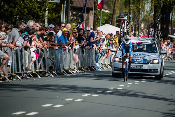 Apeldoorn, Pays-Bas 6 mai 2016 ; Cycliste professionnel lors de la première étape du Tour d'Italie en 2016 — Photo