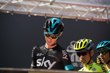 Muggi, İtalya 26 Mayıs 2016; Profesyonel bisikletçi başlamadan önce Sahne Podyum imzalar