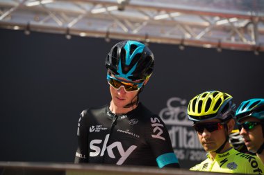 Muggi, İtalya 26 Mayıs 2016; Profesyonel bisikletçi başlamadan önce Sahne Podyum imzalar