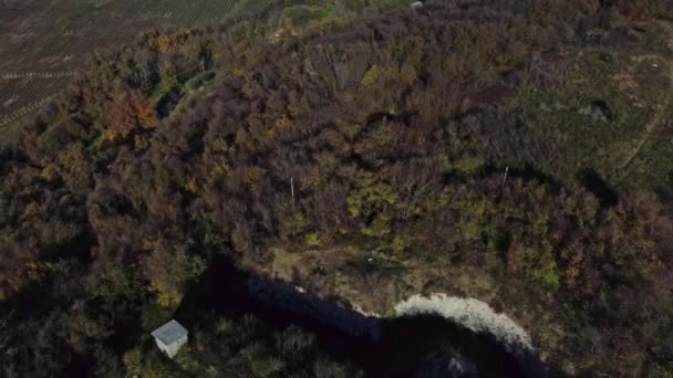 Antica Fortificazione Austriaca Abbandonata Sulla Cima Una Collina Che Domina — Video Stock