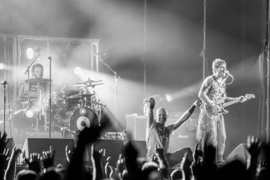 Villafranca di Verona, İtalya 23 Temmuz 2015 tarihinde. Danimarkalı oyun sırasında onların yaz tur 2015 canlı