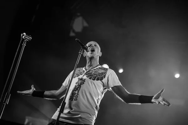 Villafranca di Verona, Italia, 23 de julio de 2015. Negrita tocar en vivo durante su gira de verano 2015 — Foto de Stock
