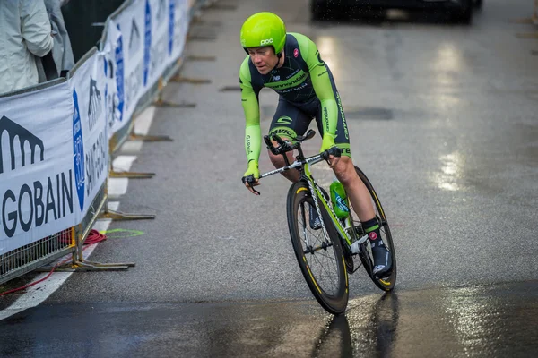 Valdobbiadene, Włochy 23 maja 2015; Kolarz podczas jednego etapu Tour Włochy 2015. — Zdjęcie stockowe