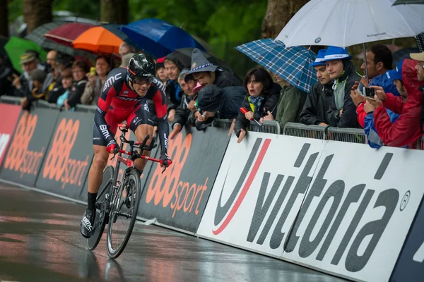 Valdobbiadene, Italia 23 de mayo de 2015; ciclista profesional durante una etapa del Tour de Italia 2015 . — Foto de Stock