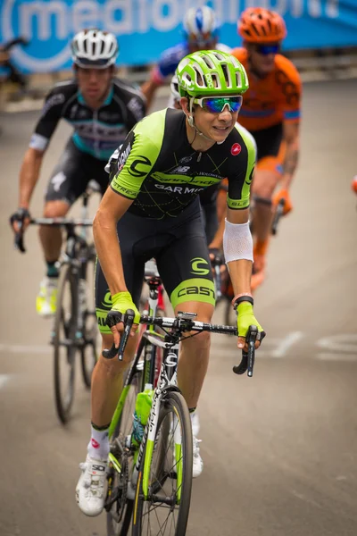 Madonna di Campiglio, Italia 24 maggio 2015. Davide Formolo professionell cyklist under en stege av Tour i Italien 2015 — Stockfoto