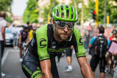 Milan, İtalya 31 Mayıs 2015; Ryader Hejedal Milano İtalya D Italia sonuçlandırılmasına sonra yorgun