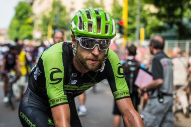 Milan, İtalya 31 Mayıs 2015; Ryader Hejedal Milano İtalya D Italia sonuçlandırılmasına sonra yorgun