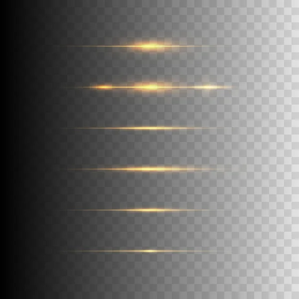 Gold Glühendes Licht Explodiert Funkelnde Magische Staubpartikel Heller Stern Transparent — Stockvektor
