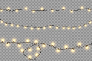 Noel Tatil Kartları İçin Parlayan Işıklar