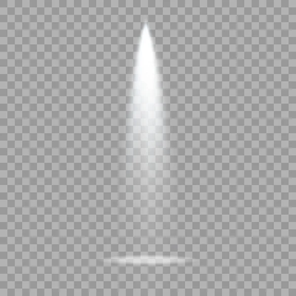 Proyector Blanco Aislado Luces Blancas Cálidas Efecto Luz Conjunto Proyectores — Archivo Imágenes Vectoriales