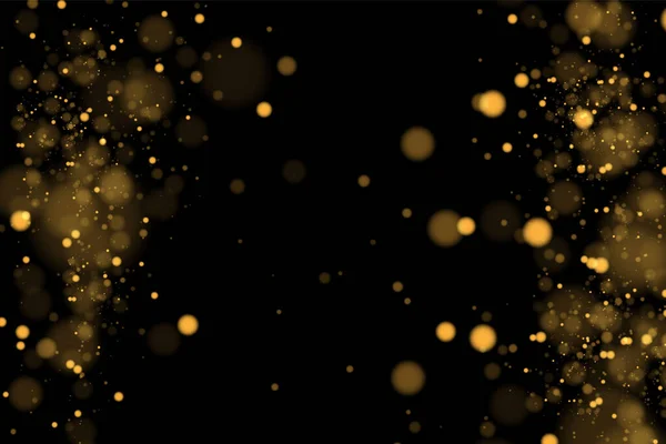 Doku arka planı siyah-beyaz ya da gümüş, altın parıltılı ve Noel için zarif. Toz beyazı. Parlak sihirli toz parçacıkları. Sihirli kavram. Bokeh efektli soyut arkaplan