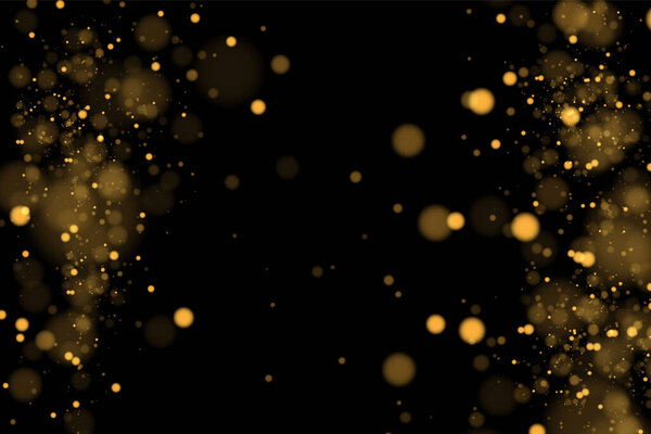 Texture background abstract black and white or silver, gold Glitter and elegant for Christmas. Dust white. Sparkling magical dust particles. Magic concept. Abstract background with bokeh effect