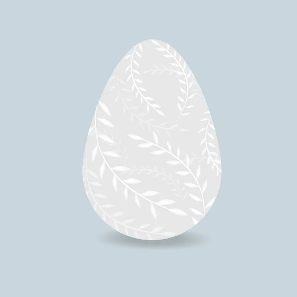 Mutlu Paskalya Tebrik Kartları Afişler Afişler Yapraklı Paskalya Yumurtası Vektör — Stok Vektör
