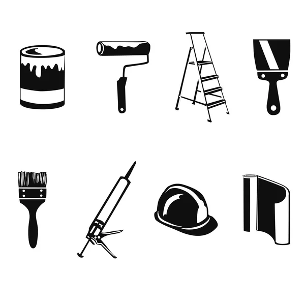 Pictogram home reparatie silhouet — Stockvector