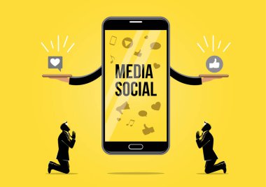 İş adamının aşk ve benzeri şeyler için dua edişinin bir örneği. Dua cep telefonu uygulaması