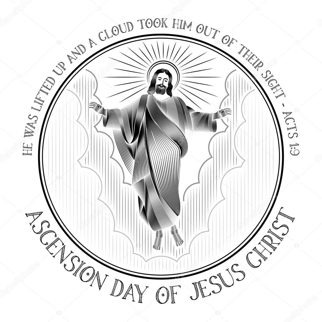 An illustration of the ascension day of Jesus Christ