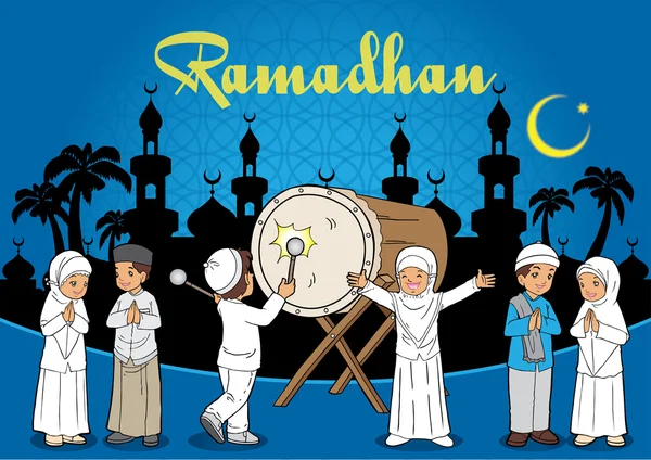 Endonezya Müslüman çocuklar grup