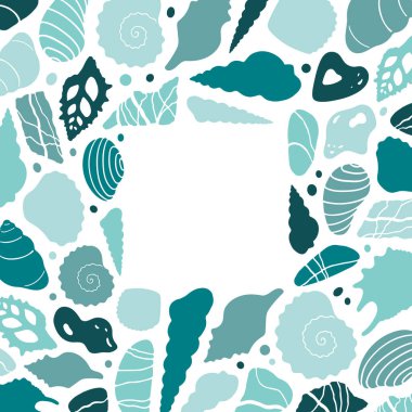 Düz vektör çizimi. Kart kalıbı. Yaz zamanı konsepti