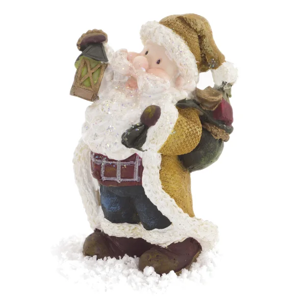 Santa Claus figurka izolované — Stock fotografie