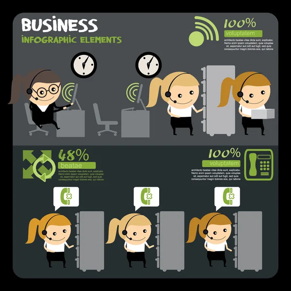 İş insanlar infographics.