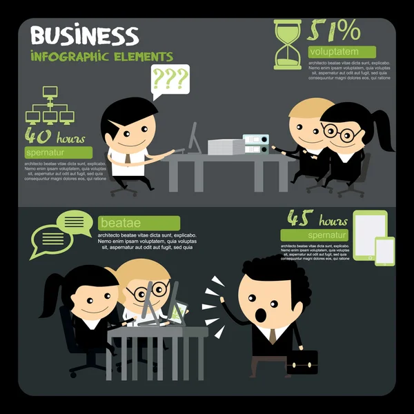 İş insanlar infographics.