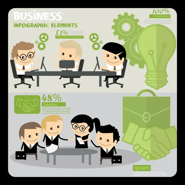 İş insanlar infographics.