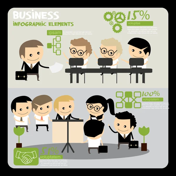 İş insanlar infographics.