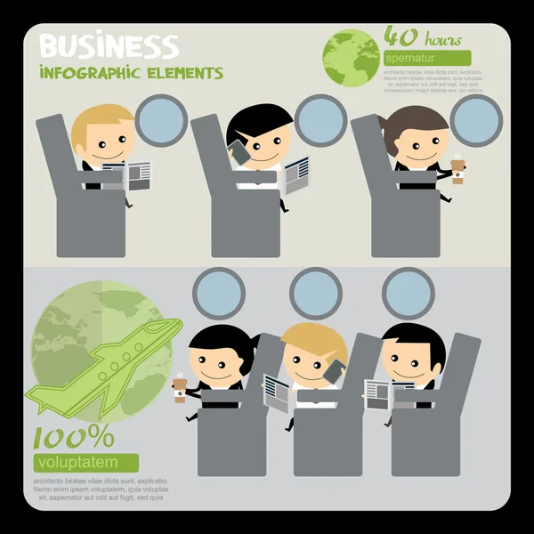 İş insanlar infographics.