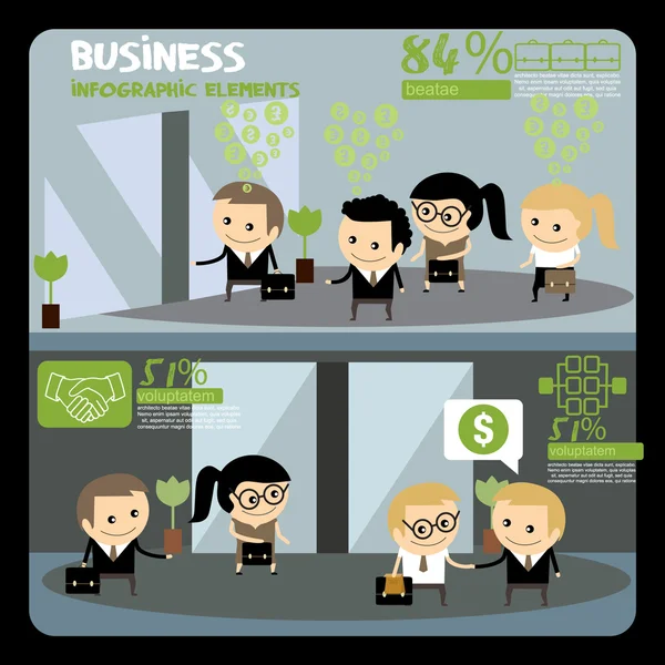 İş insanlar infographics. Ofis işleri