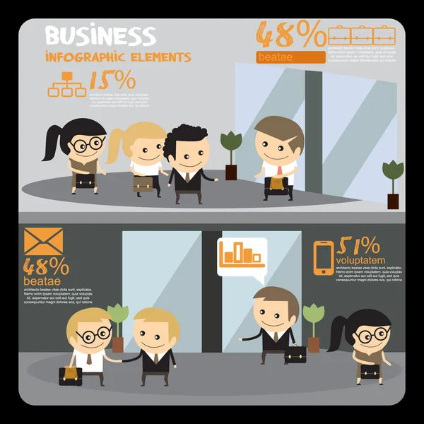 İş insanlar infographics. Ofis işleri