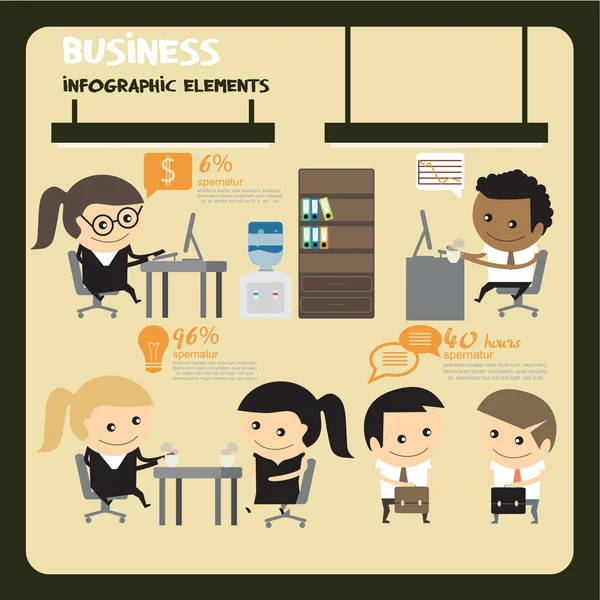 İş insanlar infographics. Ofis işleri