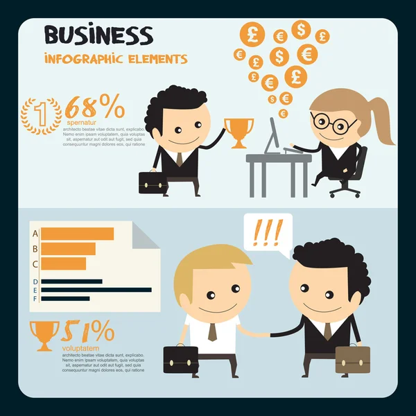 İş insanlar infographics. Ofis işleri