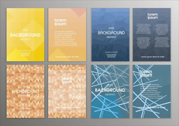 El ilanı kümesi. Broşür tasarım şablonları. Modern arka.