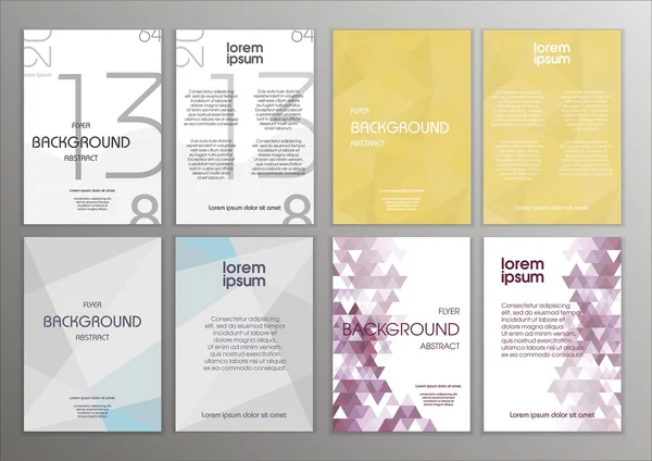 El ilanı kümesi. Broşür tasarım şablonları. Modern arka.
