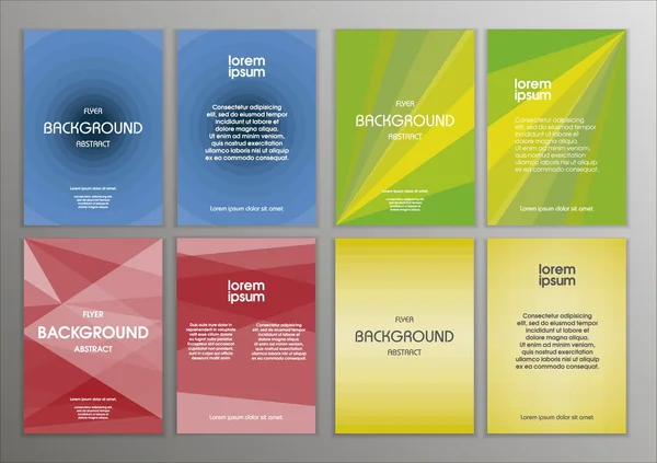 Um panfleto. Modelos de design de brochura. Fundos modernos abstratos . — Vetor de Stock