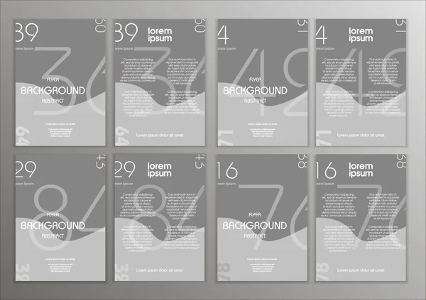 El ilanı kümesi. Broşür tasarım şablonları. Modern arka.