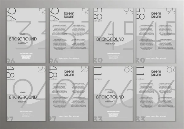 El ilanı kümesi. Broşür tasarım şablonları. Modern arka.