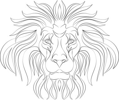 Aslan kafası çizilmiş bir el.