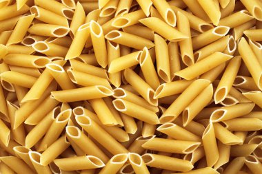 Penne makarna yakın çekim