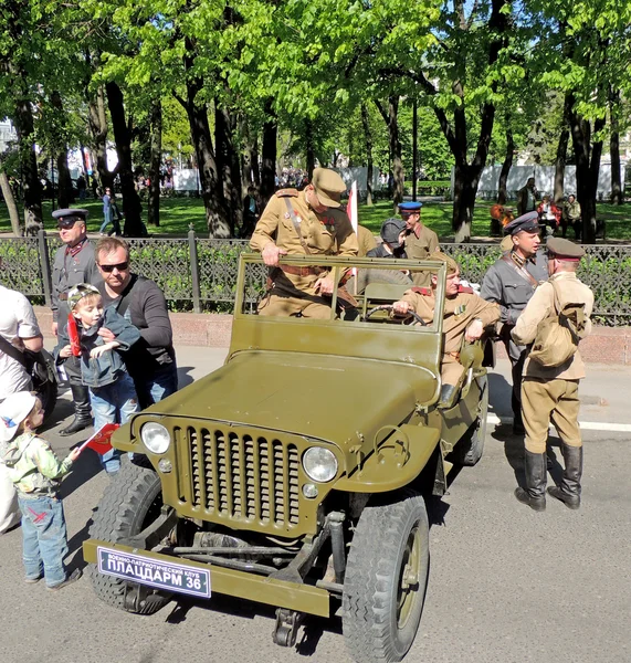 Willys Mb - araba U.S.Army ve Kızıl Ordu Ww2 — Stok fotoğraf