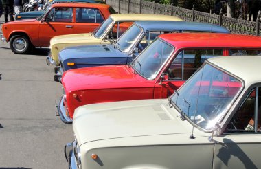 Retro SSCB Lada araçların 