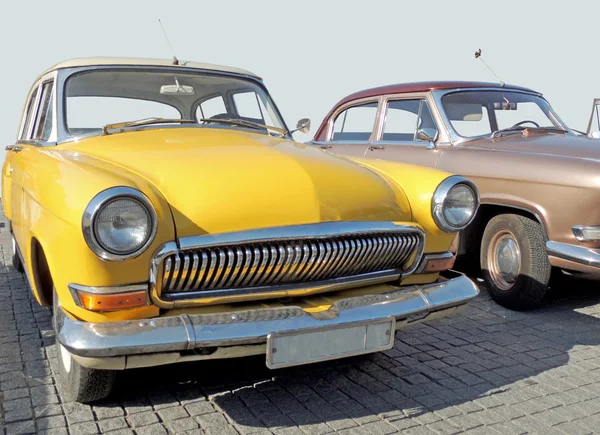 1960'larda sedan sarı renk Retrocar