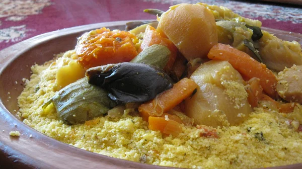 Maroko Couscous hidangan — Stok Foto