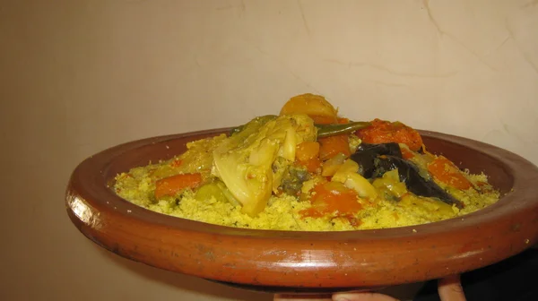 Morocco Couscous dish — Stock Photo, Image