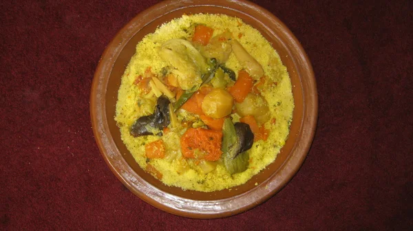 Marokko couscous schotel — Stockfoto